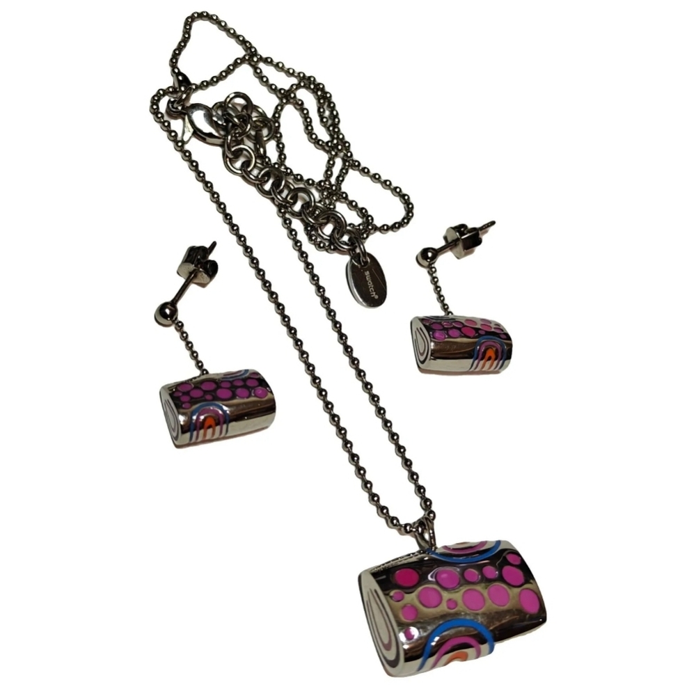 Swatch Bijoux Earrings & Necklace Jewelry Set